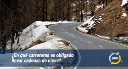 ¿En qué carreteras es obligado llevar cadenas de nieve?